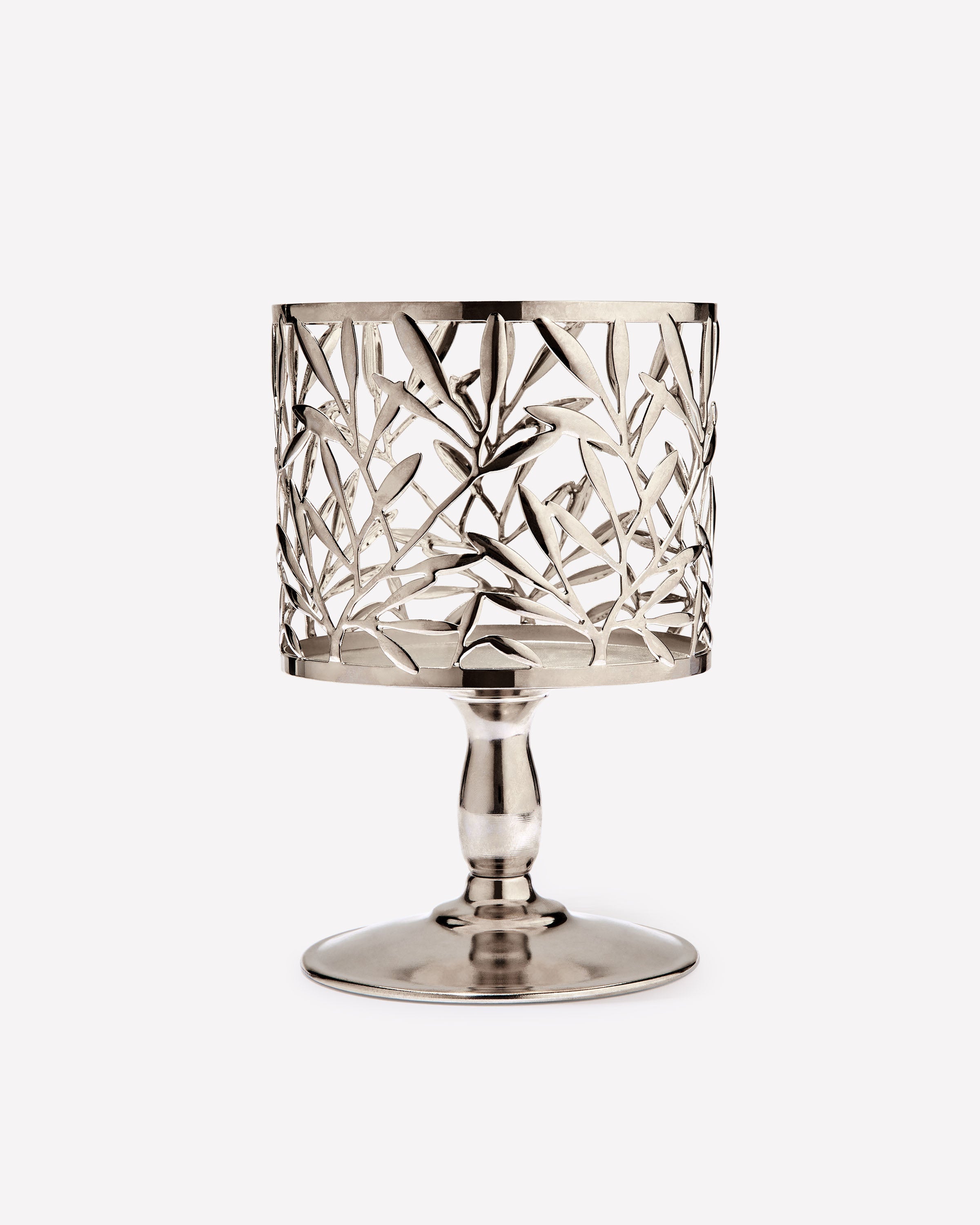 Vine Leaf Pedestal 3-Wick Candle Holder