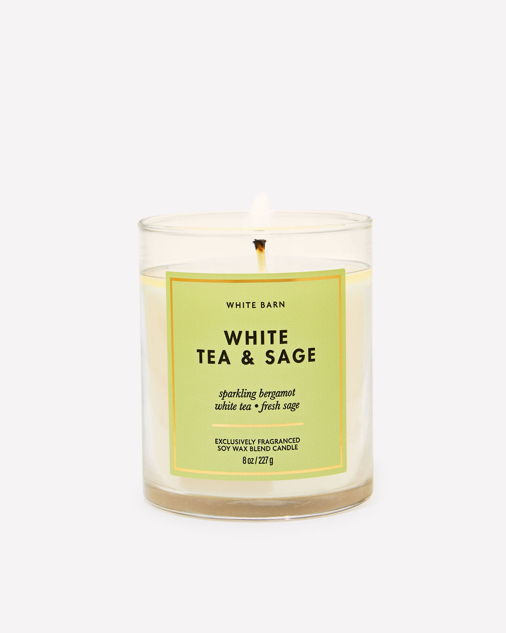 White Tea & Sage Single Wick Candle