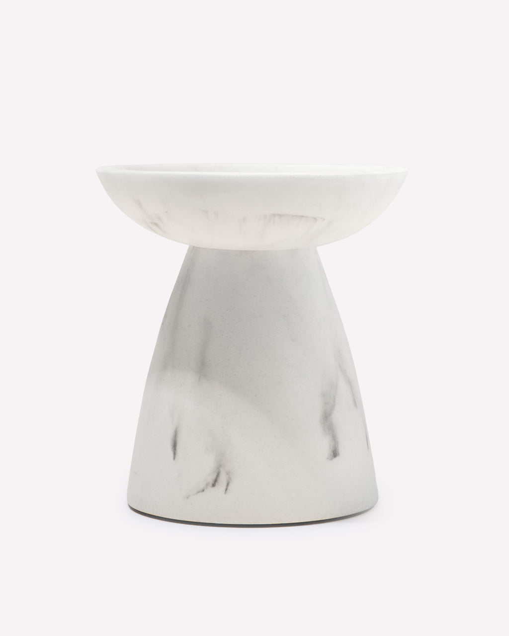 Marble Pedestal 3-Wick Candle Holder