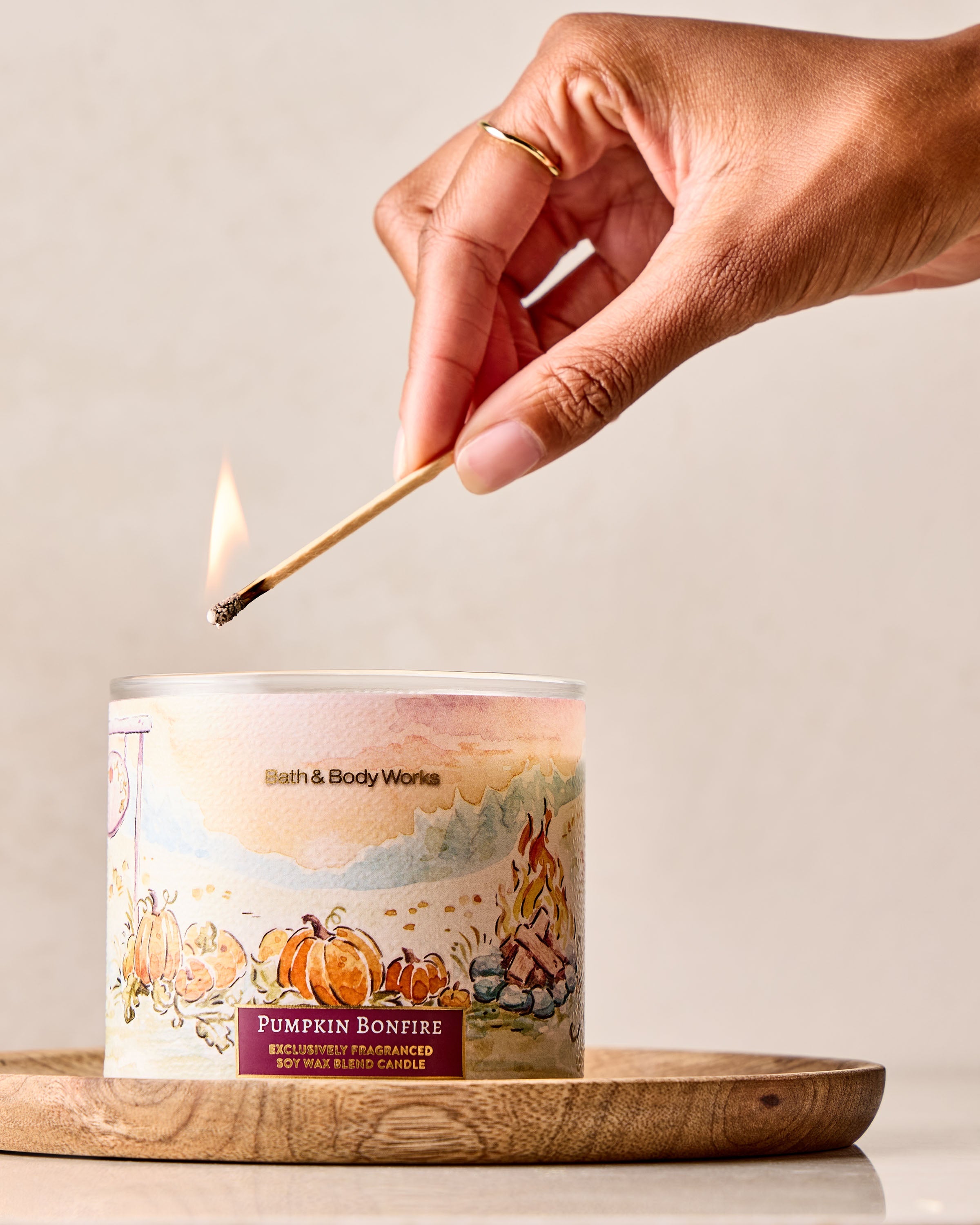 Pumpkin Bonfire 3-Wick Candle