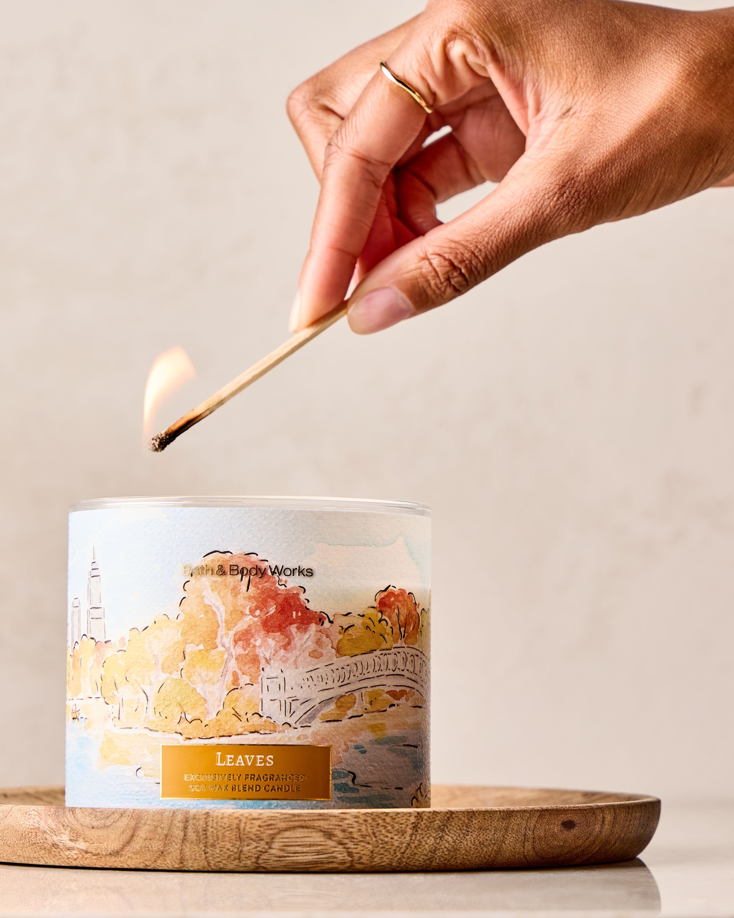 Leaves 3-Wick Candle
