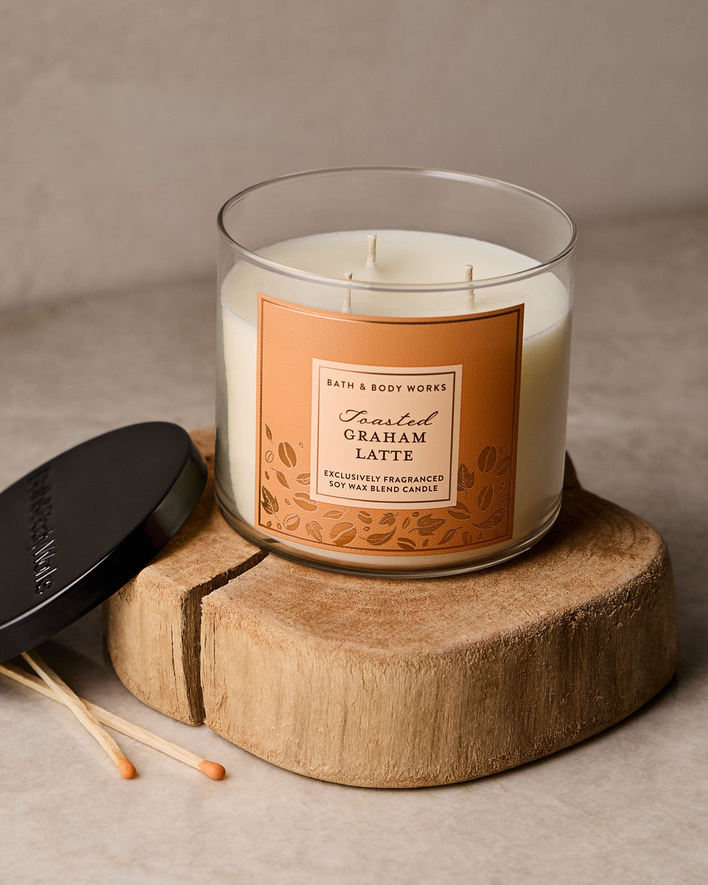 Toasted Graham Latte 3-Wick Candle