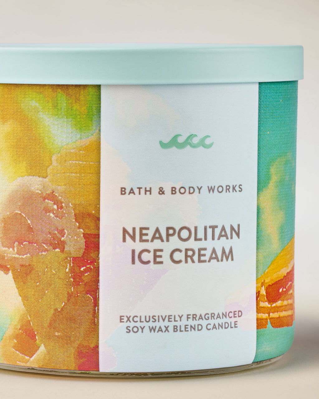 Neapolitan Ice Cream 3-Wick Candle