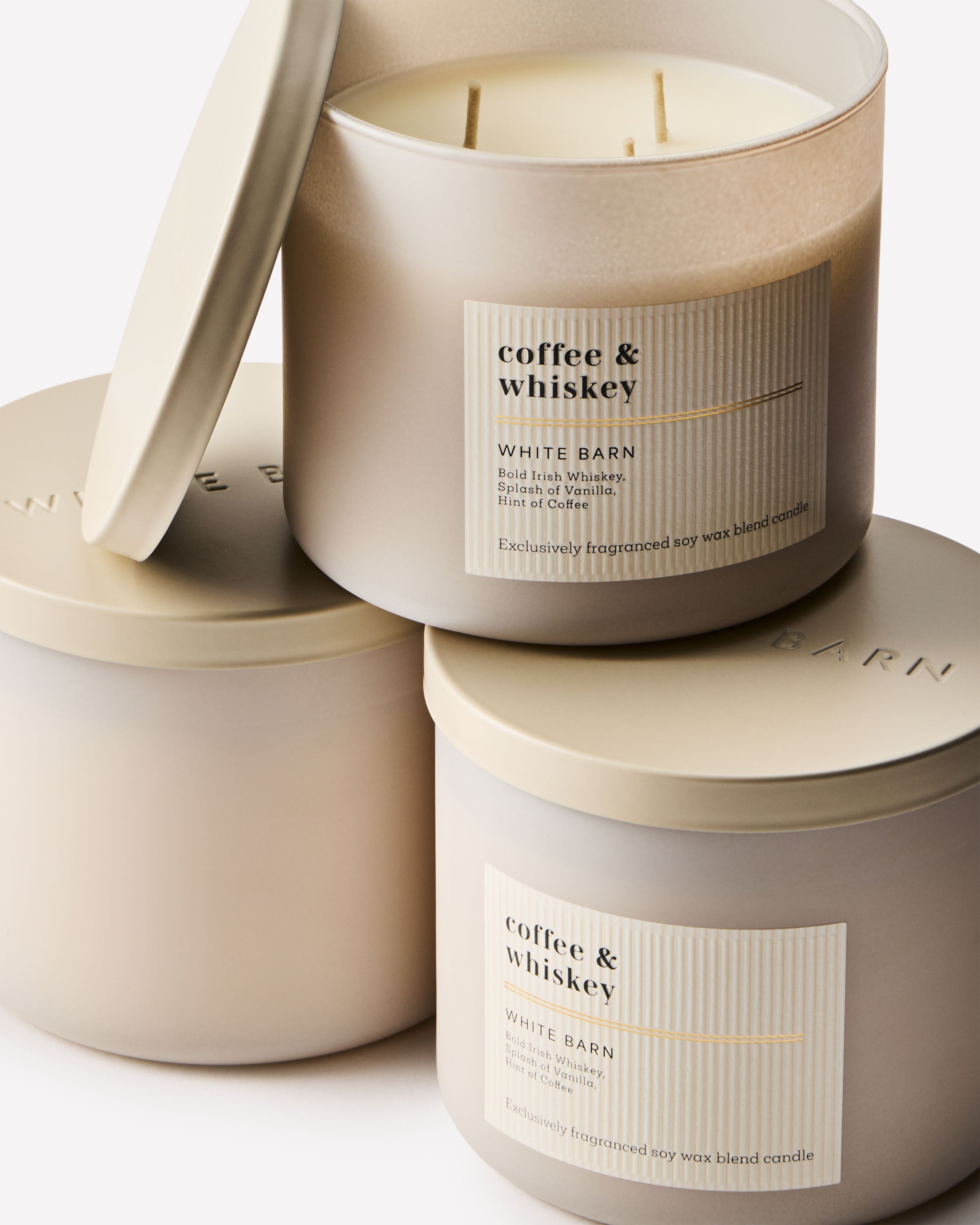 Coffee & Whiskey 3-Wick Candle