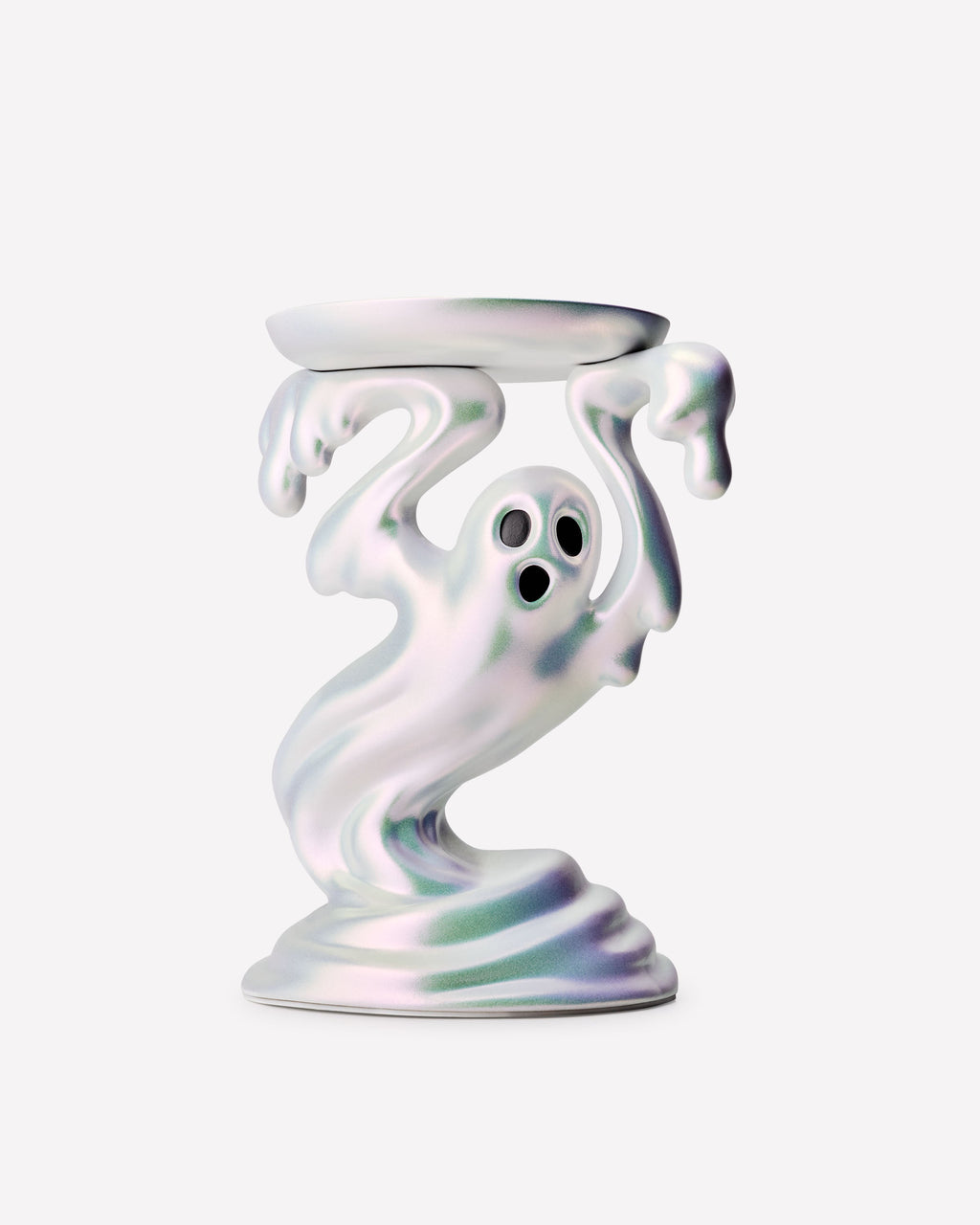 Drippy Ghost Pedestal 3-Wick Candle Holder
