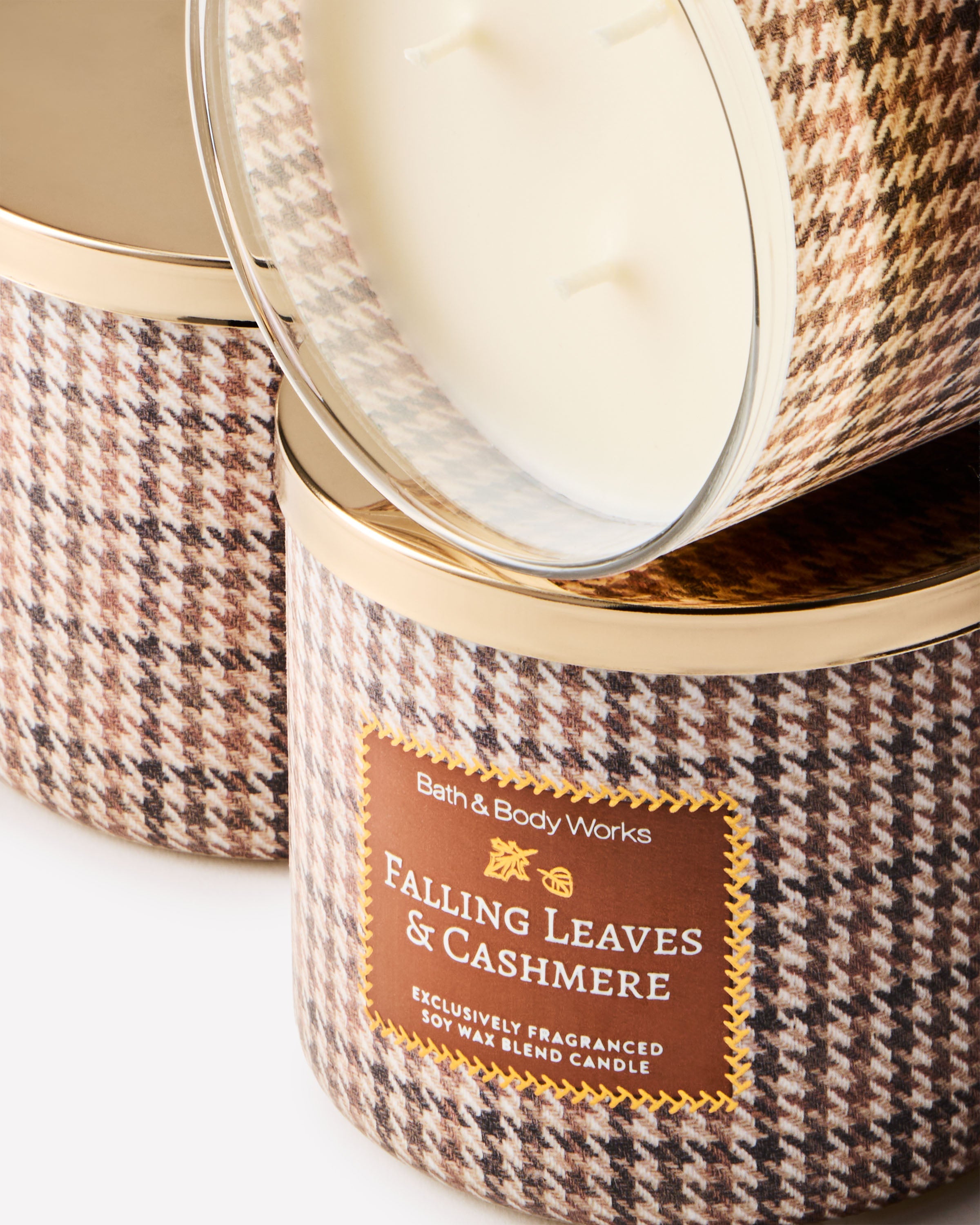 Falling Leaves & Cashmere 3-Wick Candle