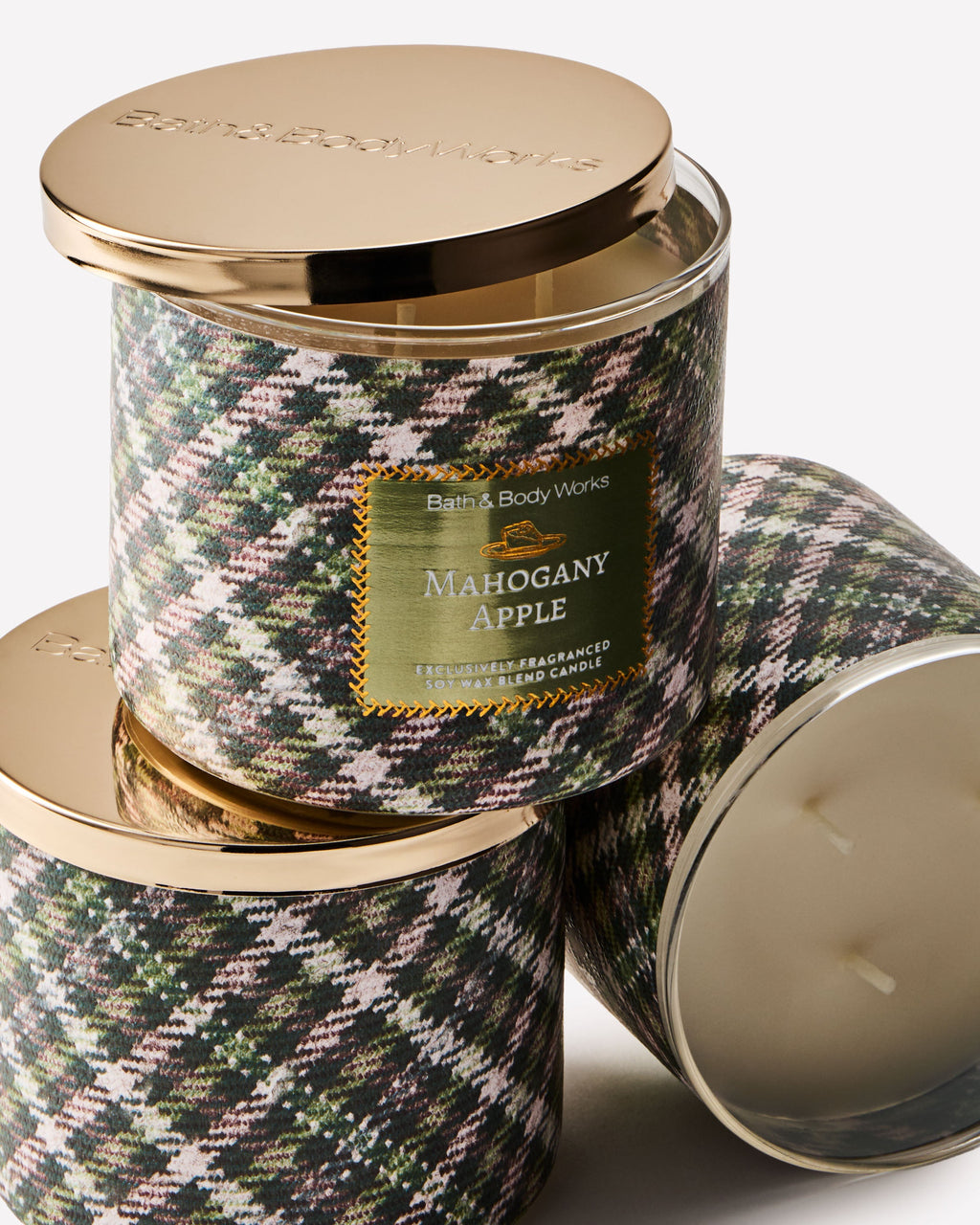 Mahogany Apple 3-Wick Candle