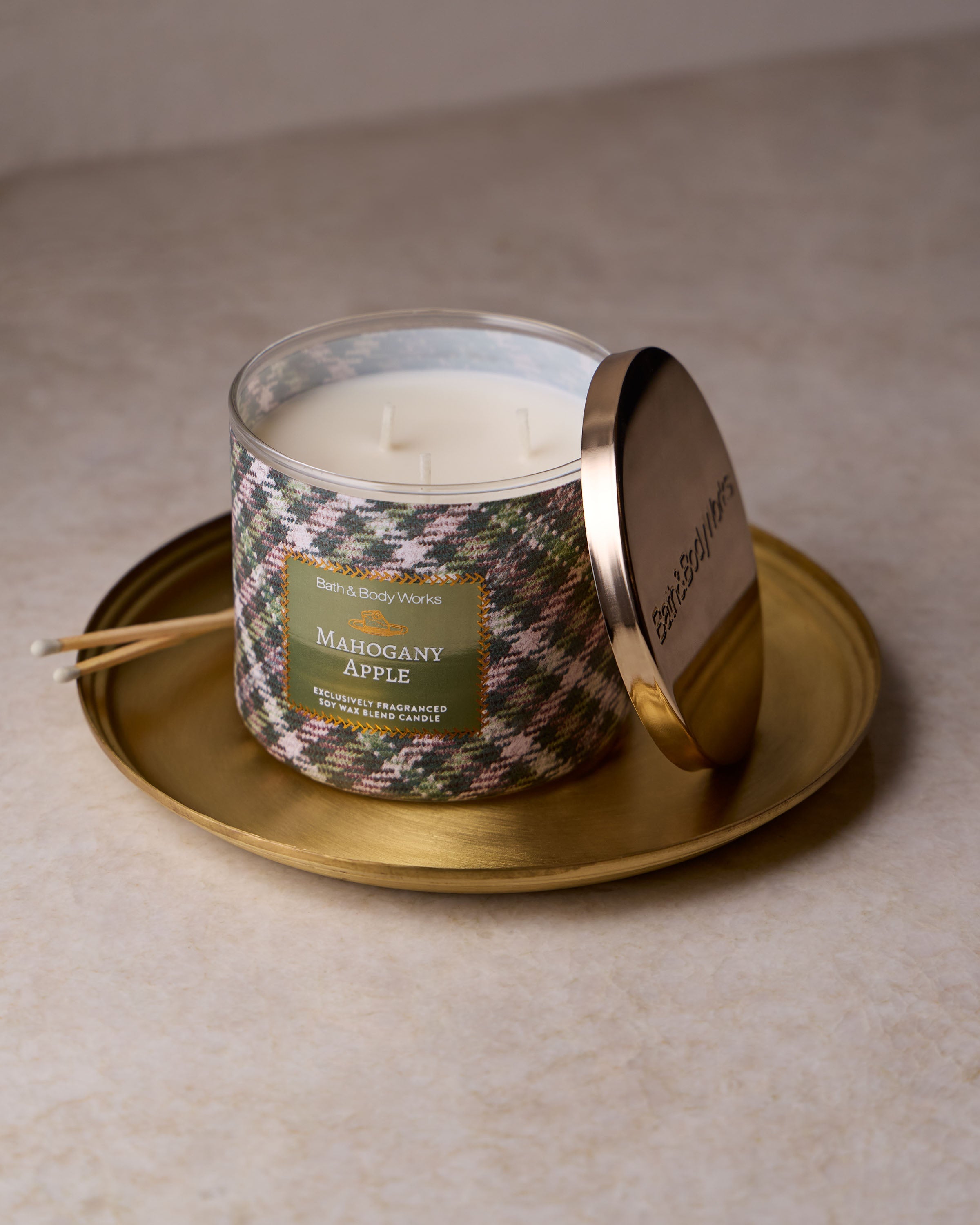 Mahogany Apple 3-Wick Candle