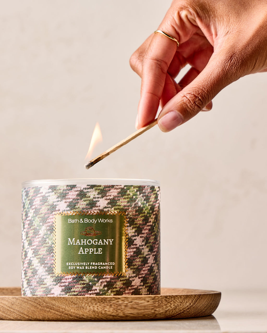 Mahogany Apple 3-Wick Candle