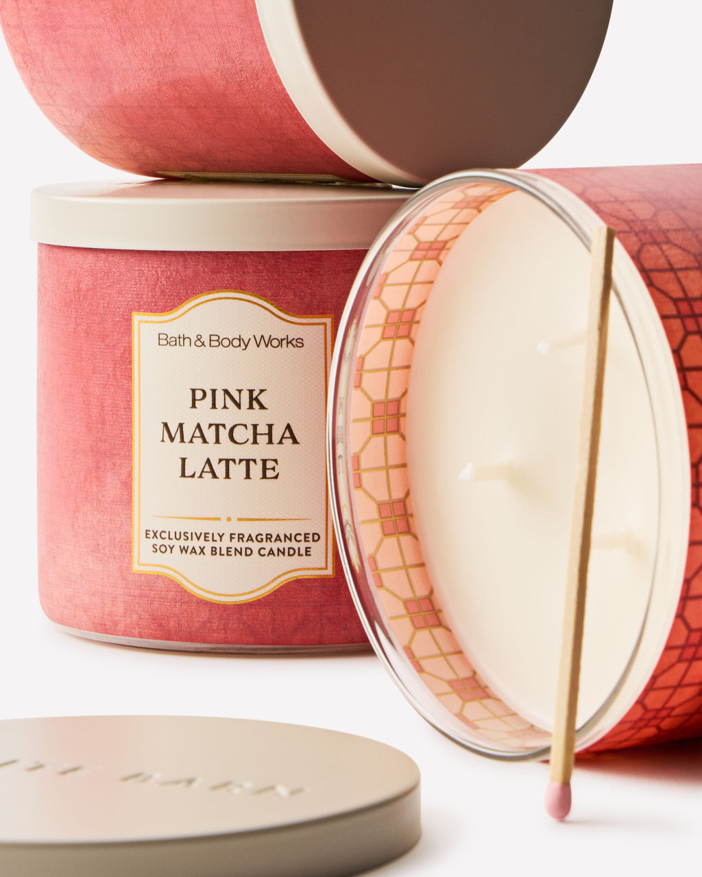 Pink Matcha Latte 3-Wick Candle