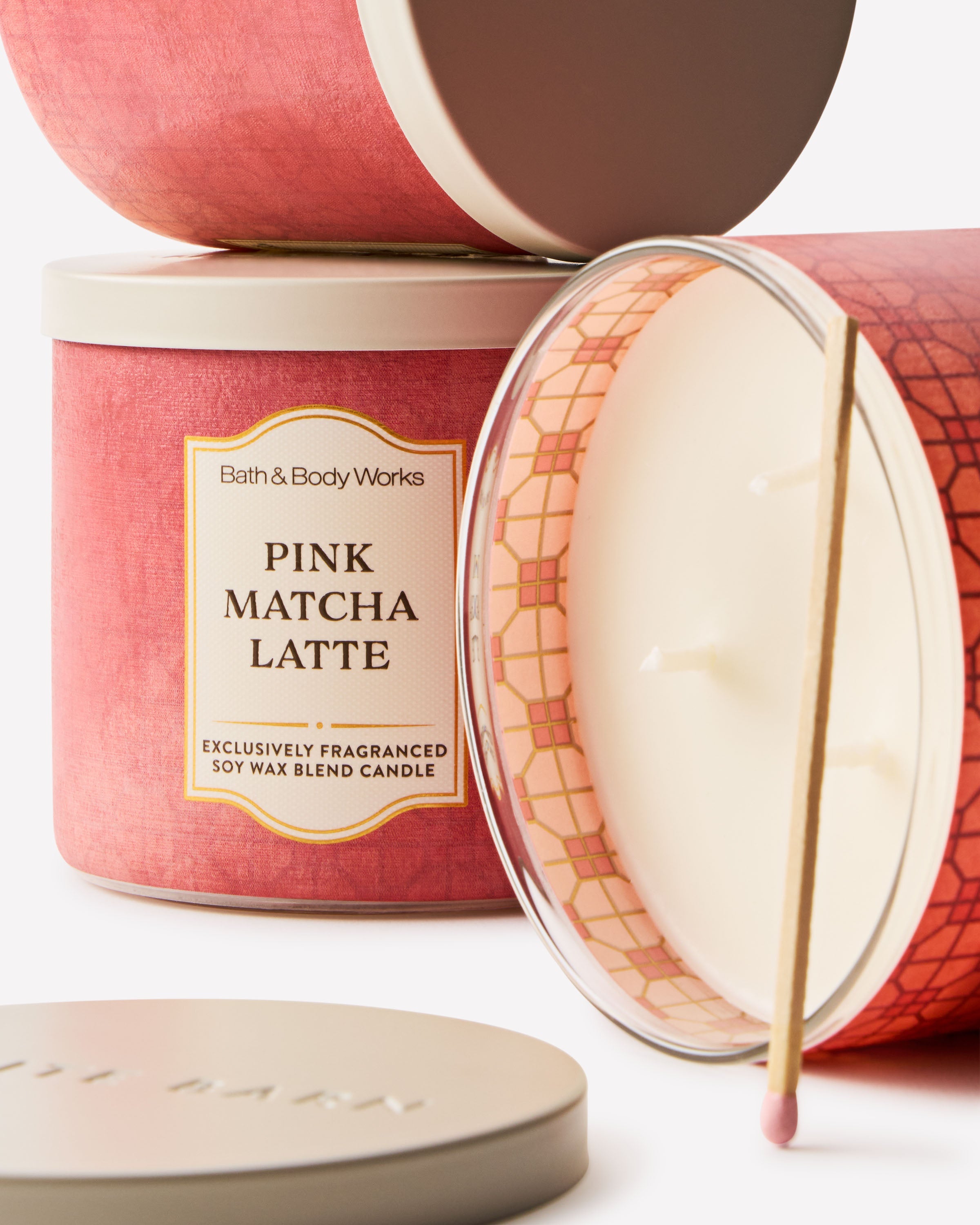 Pink Matcha Latte 3-Wick Candle