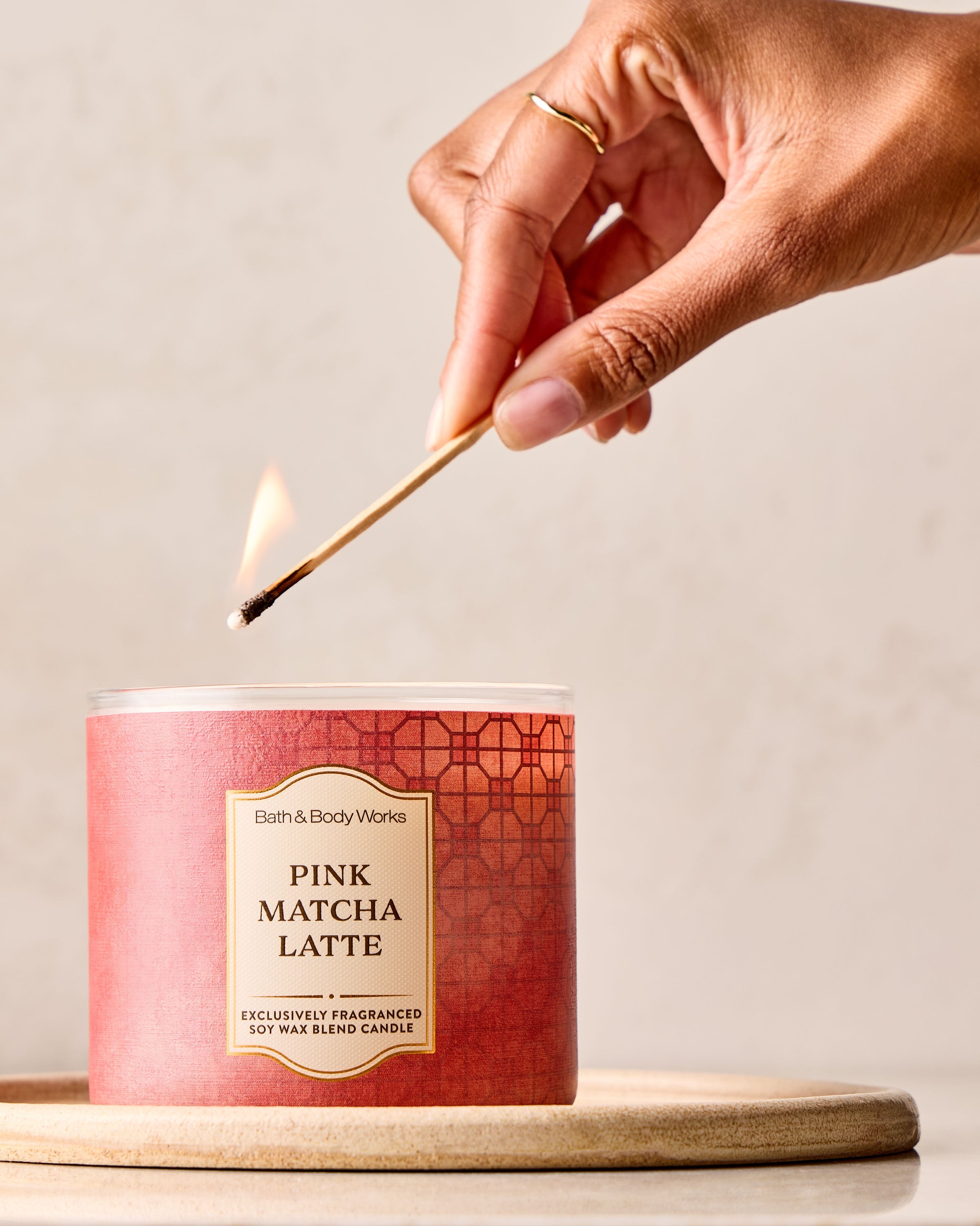 Pink Matcha Latte 3-Wick Candle