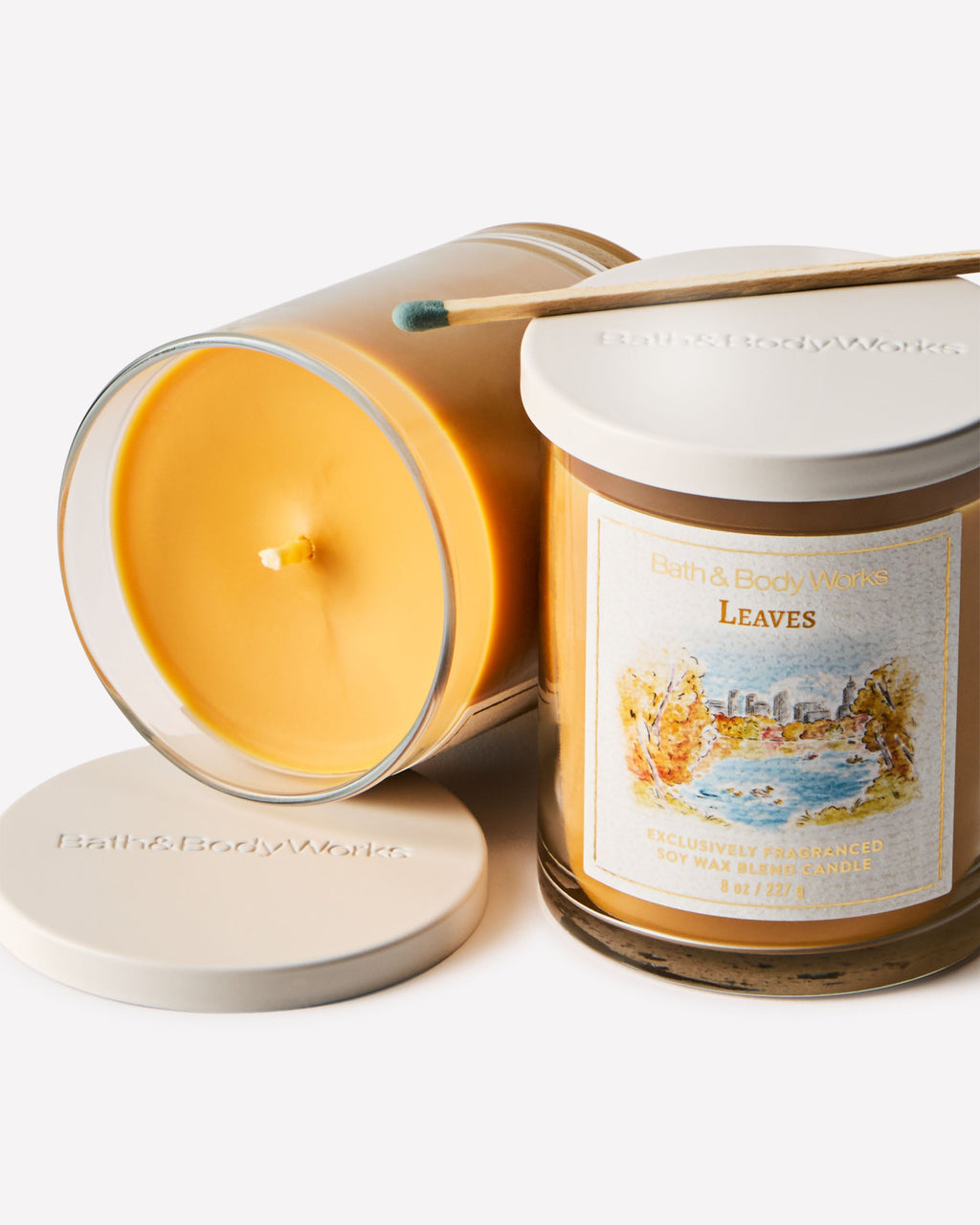 Leaves Single Wick Candle